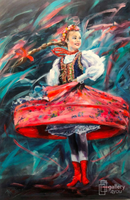 Gallery4U plakat Czerwone Trzewiki folklor