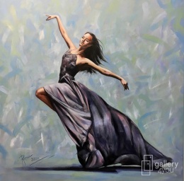 Magdalena Rochoń Obraz Tańcząca z wiatrem 80x80 cm / 70x70 cm / 60x60 cm / 50x50 cm / 40x40 cm