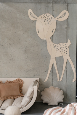 Sarenka - Dekoracja na Ścianę ze sklejki brzozowej - Kolekcja Zwierzątek Leśnych
