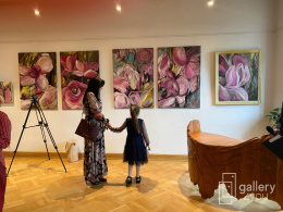 Wspaniały dyptyk kolekcjonerskich prac malarskich Małgorzaty Cerkowniak 2x 80x120cm
